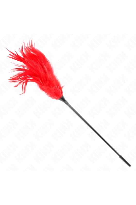 KINK - MULTIPLE RED TICKLE FEATHERS 45 CM