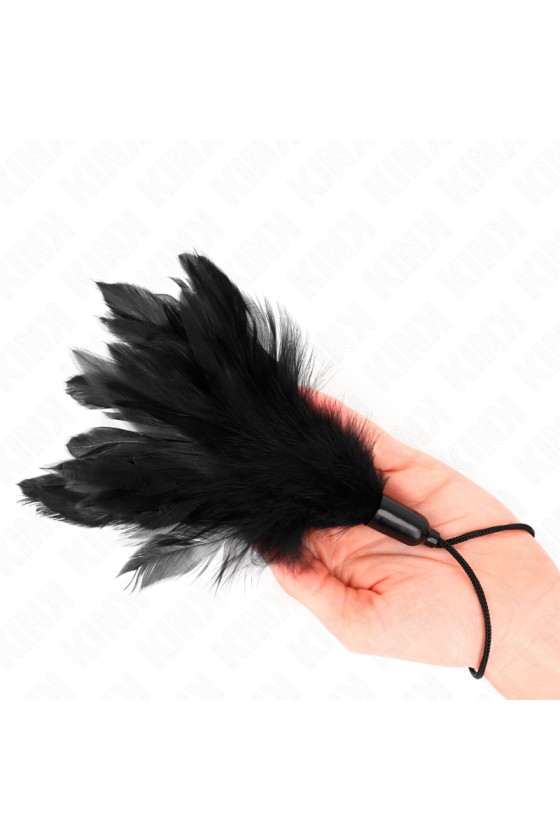 KINK - PLUMES CHACOUILLÉES AVEC MANCHE CORDE BASE PLASTIQUE 15 CM