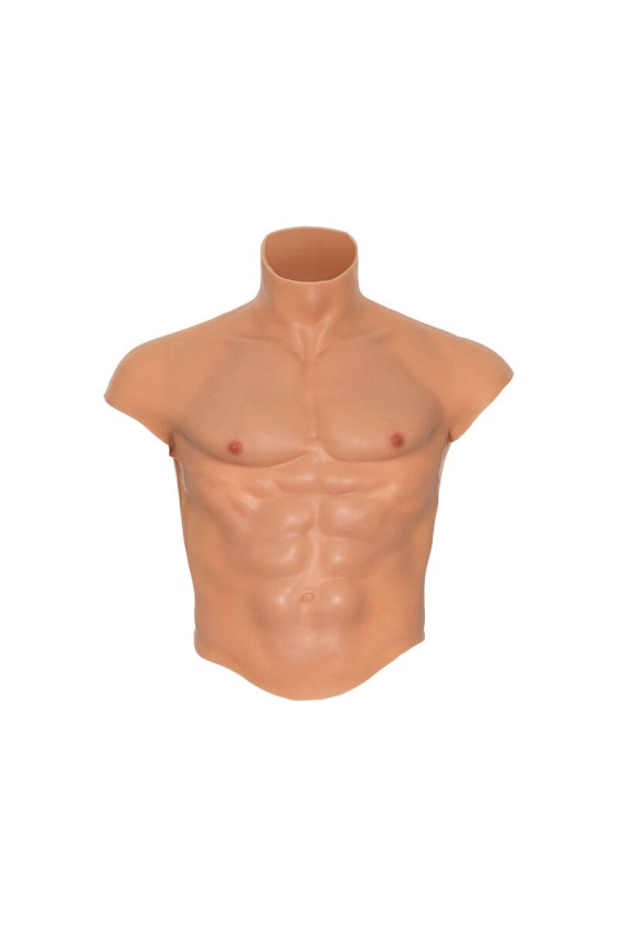 HIDDEN DESIRE - ALTER EGO SILICONE MALE TORSO SHIRT WITH ABS FLESH