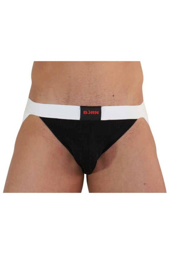 BURN - 004 JOCK GLÄNZEND SCHWARZ / WEISS S