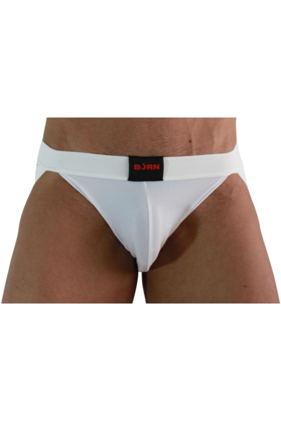 BURN - 007 JOCK LYCRA BLANC S