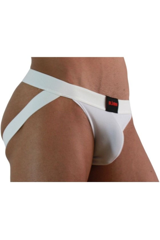 BURN - 007 JOCK LYCRA BIANCO S