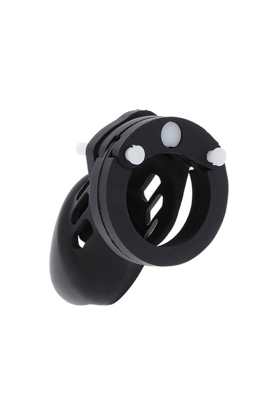 HIDDEN DESIRE - EXTREME CAGE DE CHASTETÉ SILICONE TAILLE S NOIR