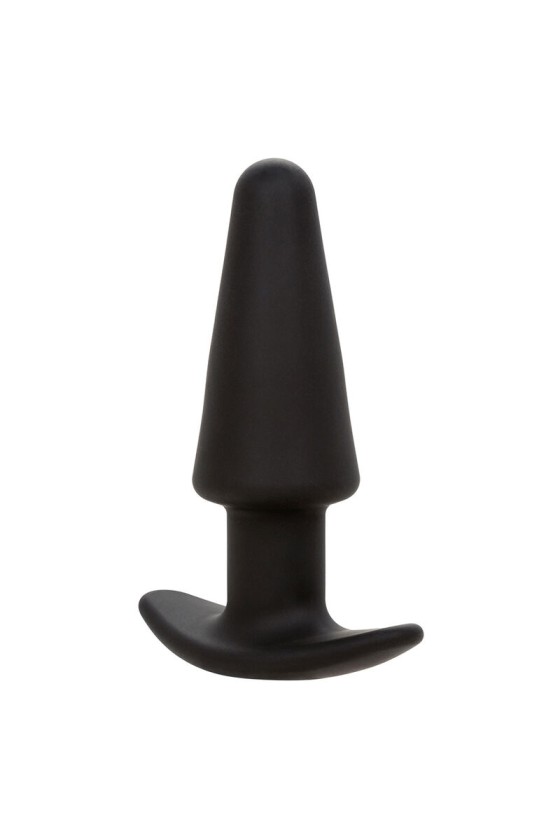 CALEXOTICS - ROCK BOTTOM TAPERED ANAL PLUG 10 VIBRACIONES SILICONE BLACK