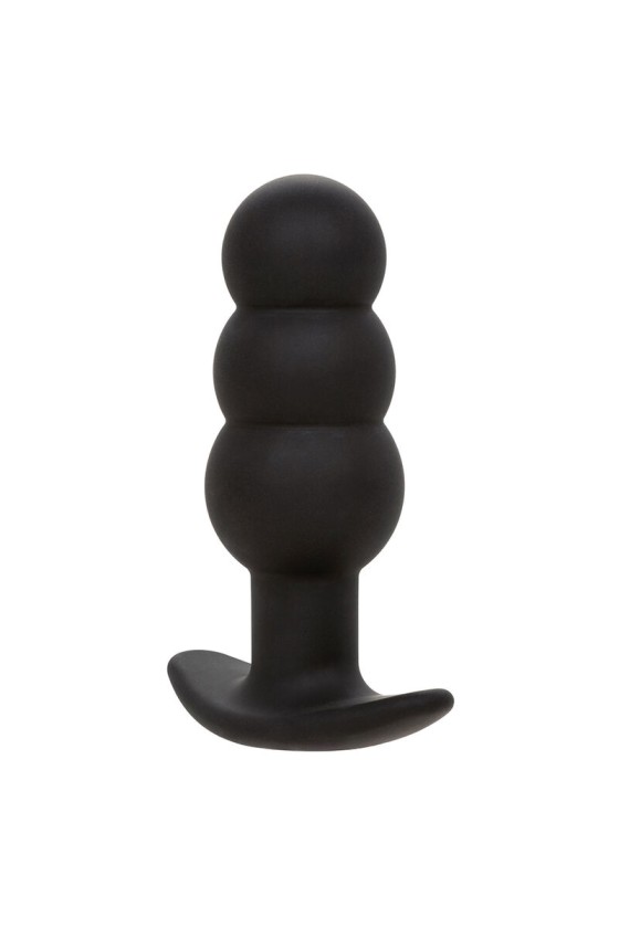 CALEXOTICS - ROCK BOTTOM PERLINE TAPPO ANALE 10 VIBRAZIONI SILICONE NERO