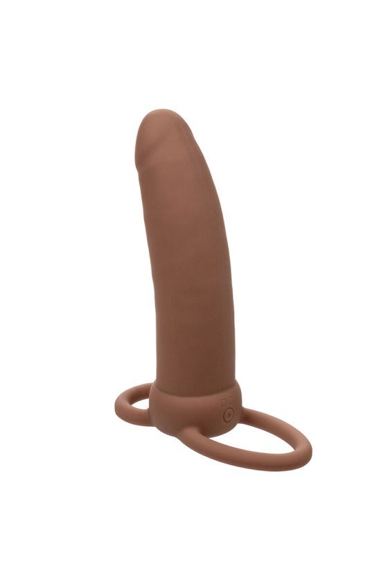 CALEXOTICS - MAXX THICK DUAL PENETRATOR 10 VIBRAÇÕES MARROM