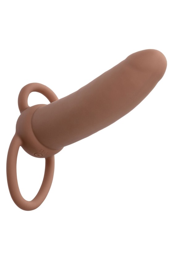 CALEXOTICS - MAXX THICK DUAL PENETRATOR 10 VIBRAÇÕES MARROM