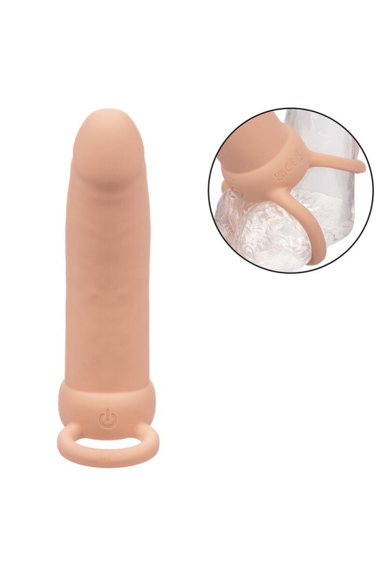 CALEXOTICS - MAXX THICK DOBLE PENETRADOR 10 VIBRACIONES CARNE