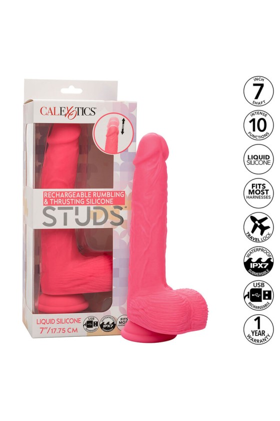 CALEXOTICS - STUDS REALISTISCHER VIBRATOR 10 VIBRATIONEN ROSA