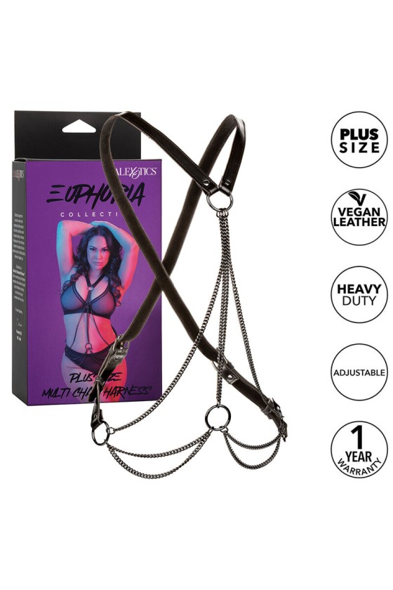 CALEXOTICS - EUPHORIA MULTICHAIN HARNESS PREMIUM PLUS SIZE