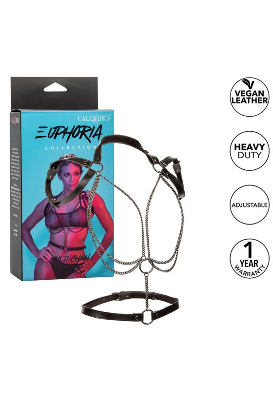 CALEXOTICS - EUPHORIA MULTICHAIN HALTER HARNESS PREMIUM