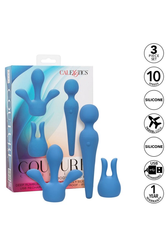 CALEXOTICS - COUTURE KIT VIBRATORSTAB 10 VIBRATIONEN BLAU