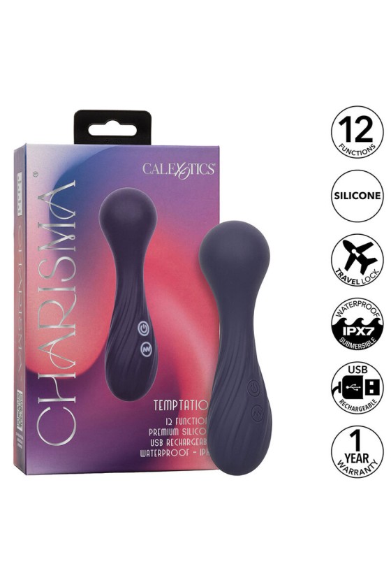 CALEXOTICS - CHARISMA TEMPTATION MASSAGER 12 FUNCTIONS PURPLE