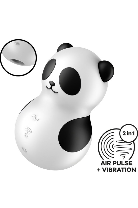 SATISFYER - POCKET PANDA STIMULATOR  VIBRATOR SCHWARZ WEISS