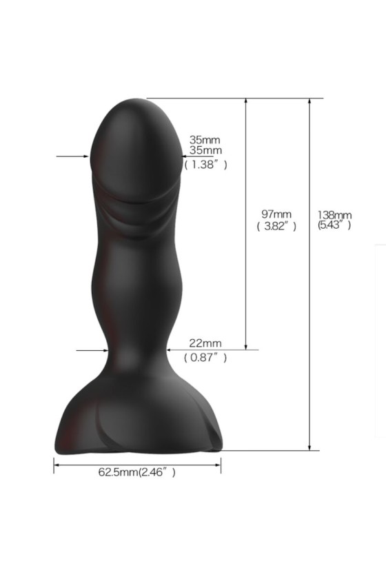 ARMONY - EXTREME A BLOOM ROSE VIBRATOR  ANALSTECKER FERNBEDIENUNG SCHWARZ