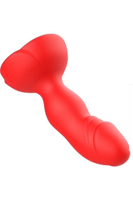 ARMONY - EXTREME A BLOOM ROSE VIBRADOR PLUG ANAL CONTROL REMOTO ROJO