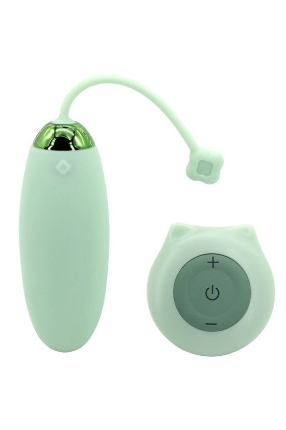 ARMONY - KITTY FUN EGG VIBRATOR REMOTE CONTROL 10 VIBRATIONS GREEN