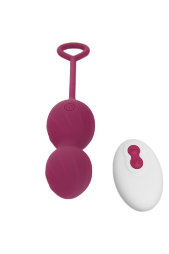 ARMONY - BLOSSOMS VAGINAL DUMBBELL VIBRATION REMOTE CONTROL 10 VIBRATIONS DARK RED