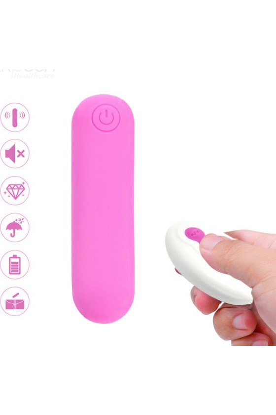 ARMONY - SPLASH JOLINE VIBRATEUR BULLET TÉLÉCOMMANDE EN SILICONE 10 VIBRATIONS 65 X 15 CM ROSE