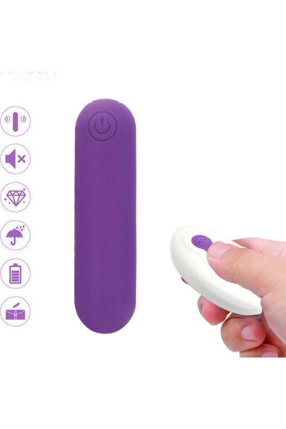 ARMONY - SPLASH JOLINE VIBRATORE BULLET IN SILICONE TELECOMANDO 10 VIBRAZIONI 65 X 15 CM VIOLA