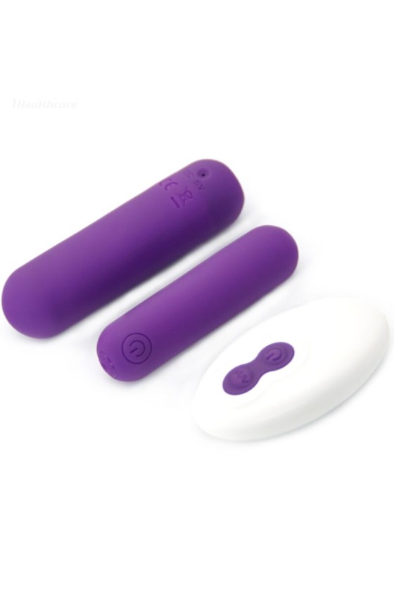 ARMONY - SPLASH JOLINE VIBRADOR BALA SILICONE CONTROLE REMOTO 10 VIBRAÇÕES 65 X 15 CM ROXO