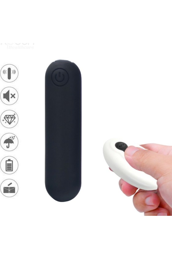 ARMONY - SPLASH JOLINE VIBRATOR BULLET SILICONE REMOTE CONTROL 10 VIBRATIONS 65 X 15 CM BLACK