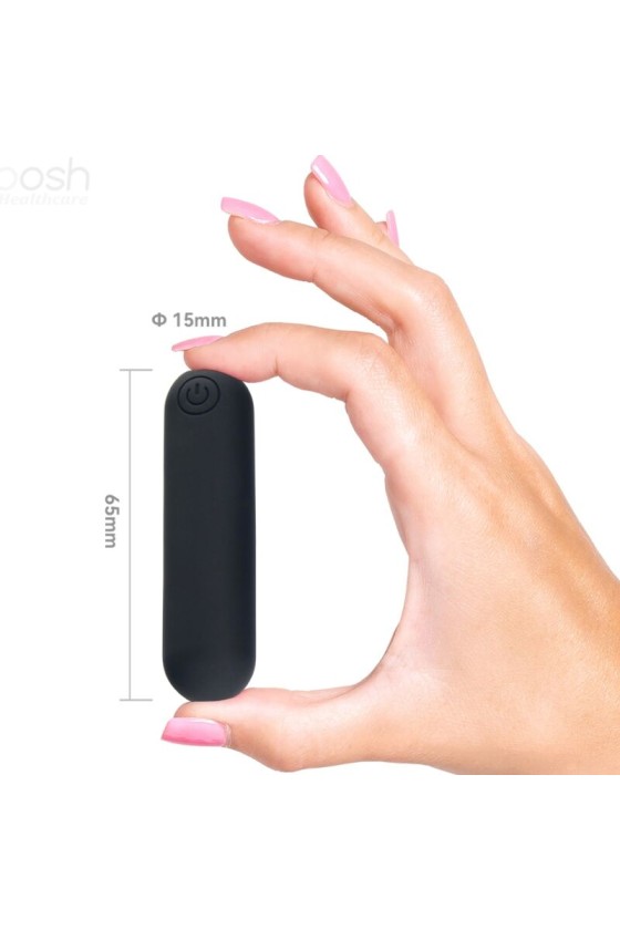 ARMONY - SPLASH JOLINE VIBRATOR BULLET SILICONE REMOTE CONTROL 10 VIBRATIONS 65 X 15 CM BLACK