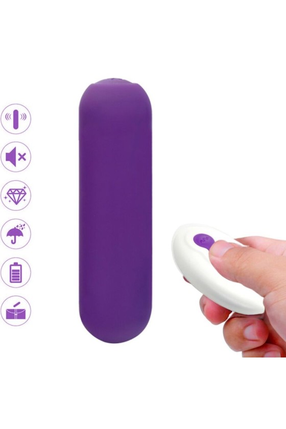 ARMONY - SPLASH JOIE VIBRADOR BULLET SILICONE CONTROLE REMOTO 10 VIBRAÇÕES 75 X 19 CM ROXO