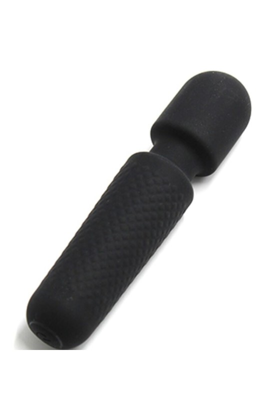 ARMONY - TU MASAJEADOR MÁGICO VIBRADOR RECARGABLE 10 VIBRACIONES VARITA DOTS NEGRO