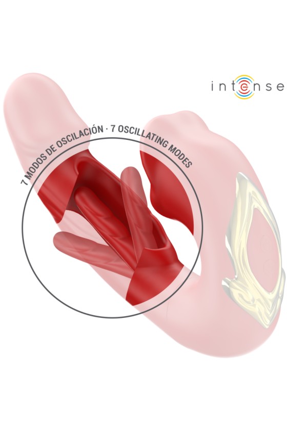 INTENSE - NATHY 双振动器 带多功能刺激嘴 红色