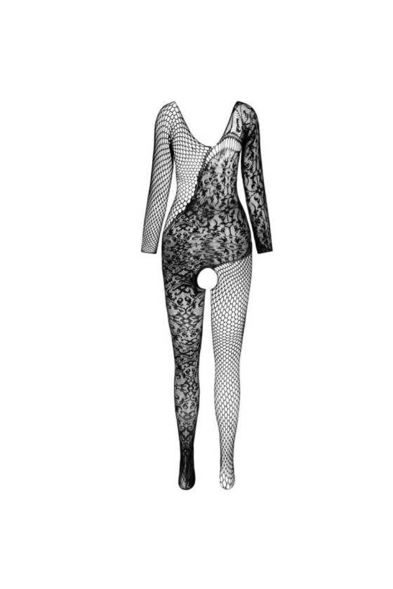 PASSION - BS 107 BODYSTOCKING NOIR TAILLE UNIQUE