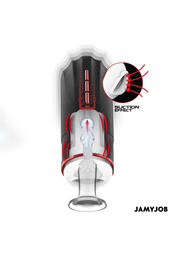 JAMYJOB - MASTURBATEUR BOUCHE AUTOMATIQUE MEGABITE 5 MODES D'ASPIRATION ET DE VIBRATION