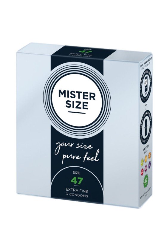 MISTER SIZE - CONDOMS SIZE XS 47 MM (3 UNITS)