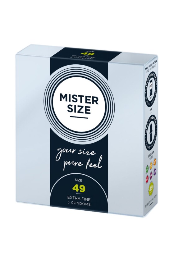 MISTER SIZE - CONDOM SIZE S 49 MM (3 UNITS)