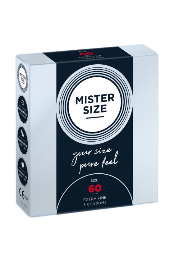 MISTER SIZE - CONDOM SIZE XL 60 MM (3 UNITS)