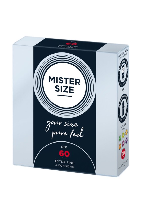 MISTER SIZE - CONDOM SIZE XL 60 MM (3 UNITS)