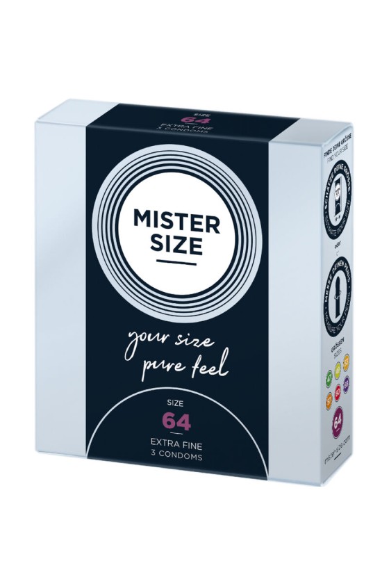 MISTER SIZE - CONDOMS SIZE XXL 64 MM (3 UNITS)