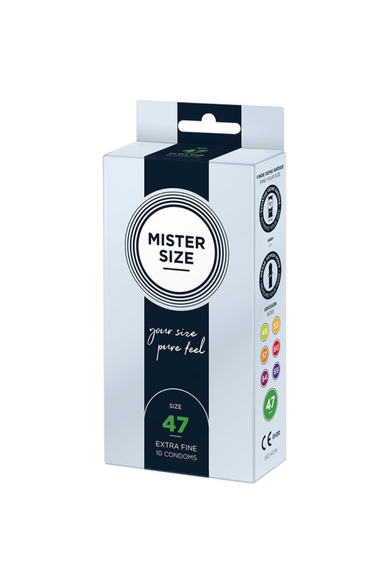 MISTER SIZE - CONDOMS SIZE XS 47 MM (10 UNITS)