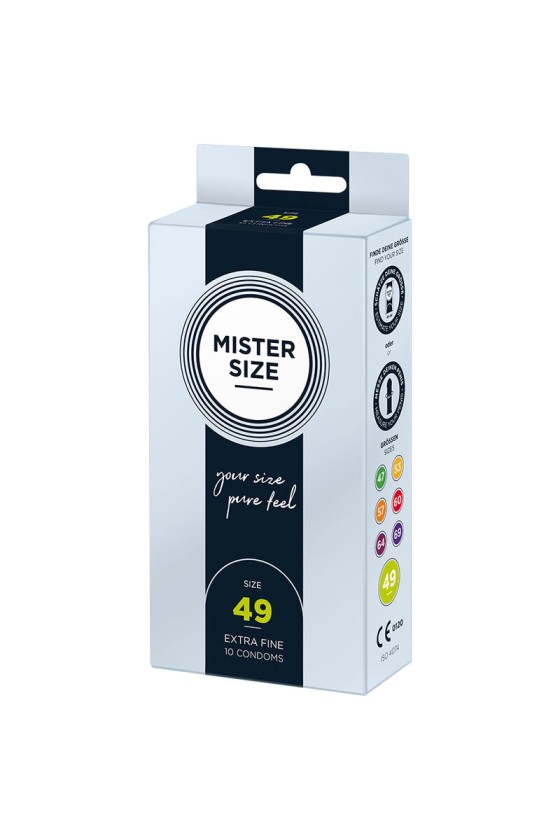 MISTER SIZE - PRÉSERVATIF TAILLE S 49 MM (10 UNITÉS)