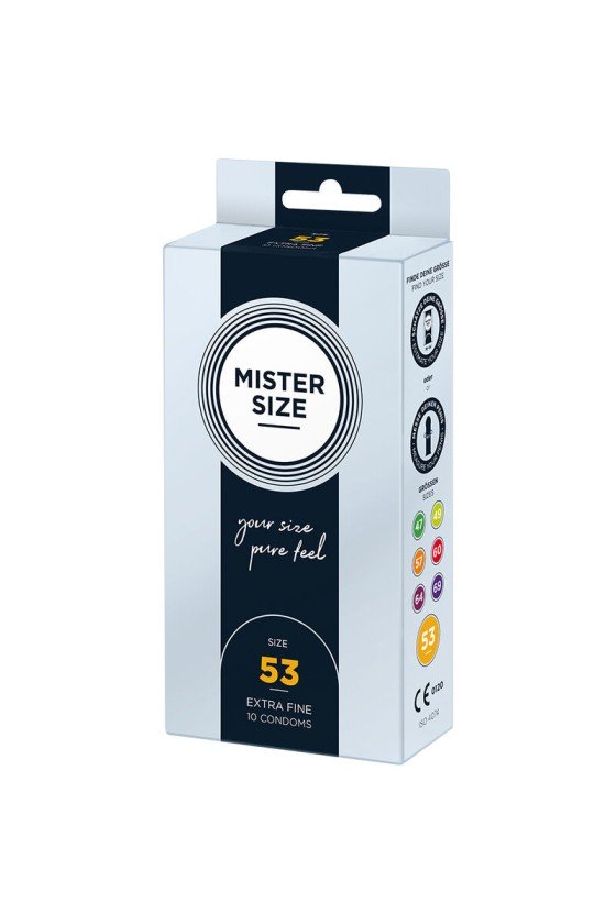 MISTER SIZE - PRESERVATIVO TAMANHO M 53 MM (10 UNIDADES)