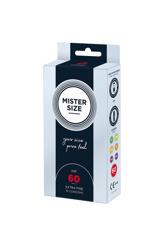 MISTER SIZE - CONDOM SIZE XL 60 MM (10 UNITS)