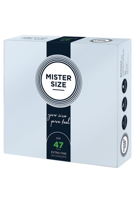 MISTER SIZE - PRÉSERVATIFS TAILLE XS 47 MM (36 UNITÉS)