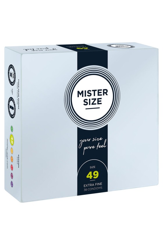 MISTER SIZE - PRÉSERVATIF TAILLE S 49 MM (36 UNITÉS)