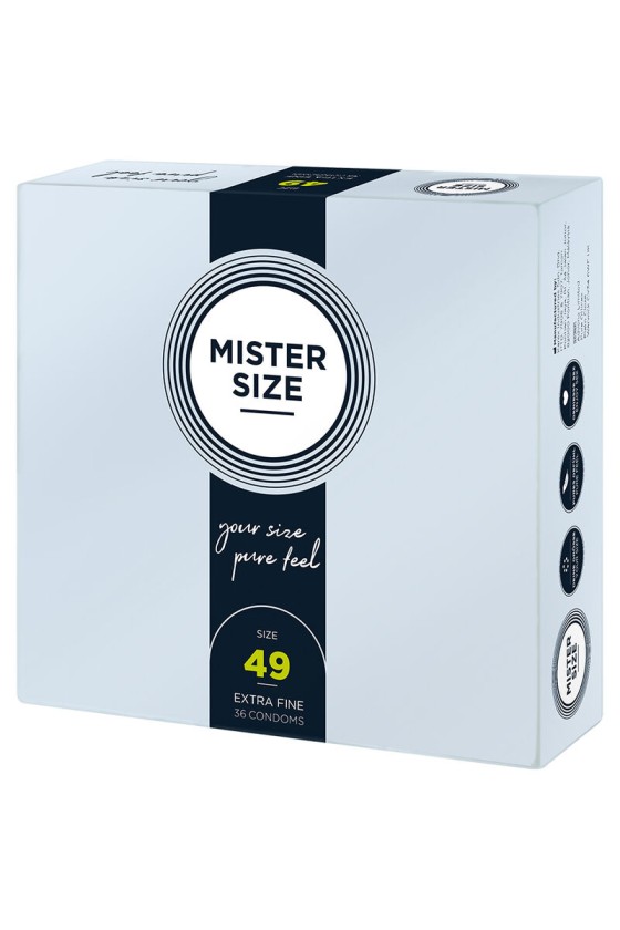 MISTER SIZE - PRESERVATIVO TAMANHO S 49 MM (36 UNIDADES)