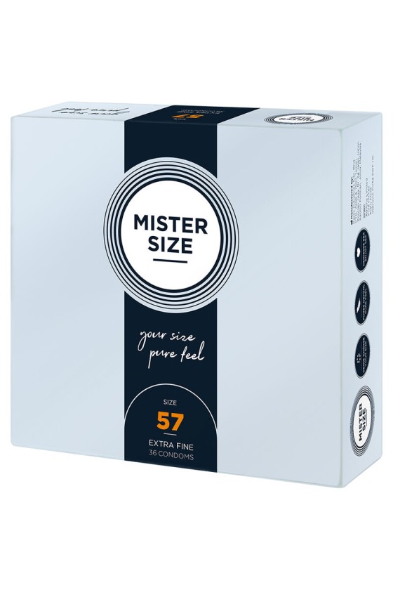 MISTER SIZE - CONDOM SIZE L 57 MM (36 UNITS)