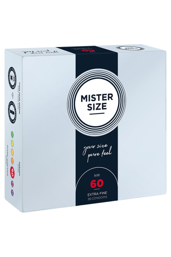 MISTER SIZE - PRÉSERVATIF TAILLE XL 60 MM (36 UNITÉS)