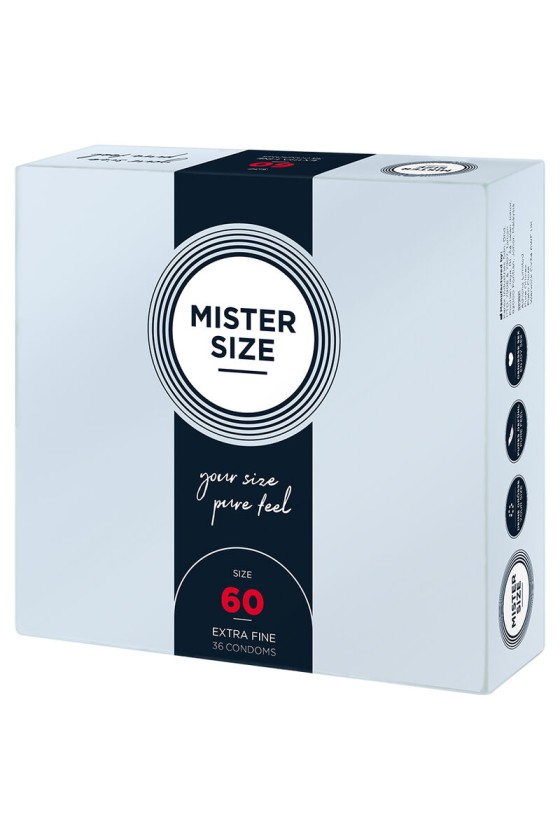 MISTER SIZE - CONDOM SIZE XL 60 MM (36 UNITS)