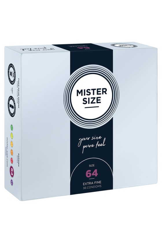 MISTER SIZE - PRESERVATIVOS TALLA XXL 64 MM (36 UNIDADES)