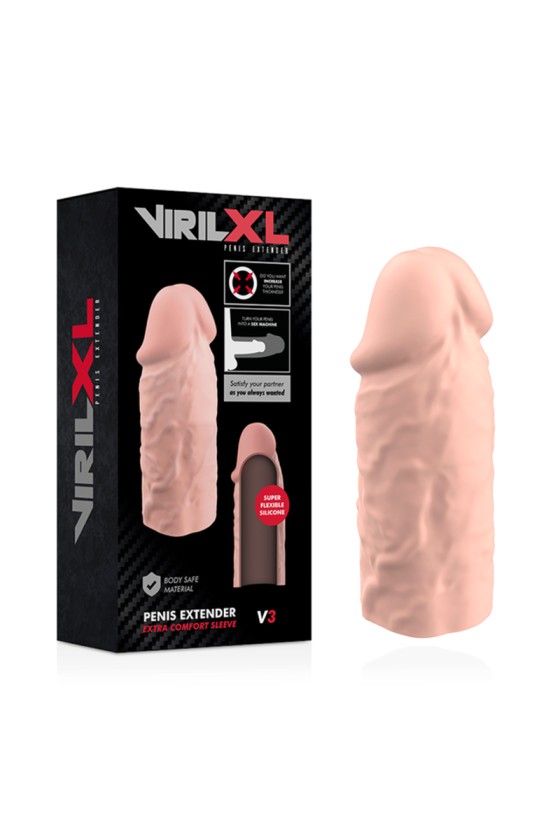 VIRILXL - EXTENSÃO DE PÊNIS NATURAL DE SILICONE LÍQUIDO V3