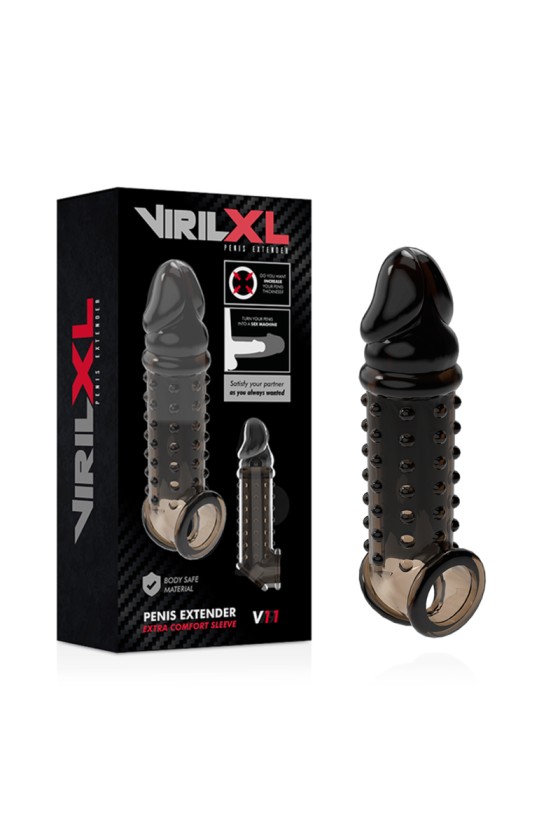 VIRILXL - EXTENSION ET GAINE DE PÉNIS V11 NOIR